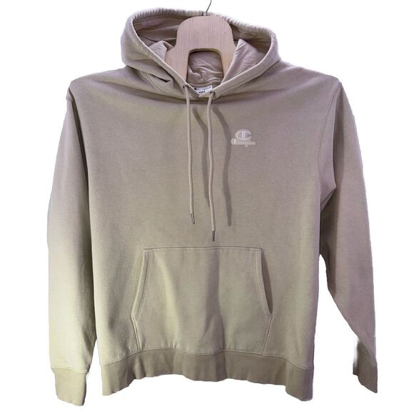 Champion Other - New Champion‎ Beige Fleece Hoodie Men's Large Pullover Sweater Classic